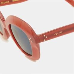 Pre Owned Celine Pink/Black CL 41445/S Round Lola Sunglasses