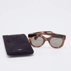 Pre Owned Celine Brown/Black CL41443/S Cat Eye Sunglasses