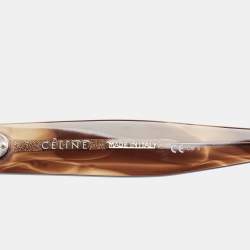 Pre Owned Celine Brown/Black CL41443/S Cat Eye Sunglasses