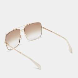 Pre Owned Celine Gold/Beige Gradient CL 41808/S Square Sunglasses