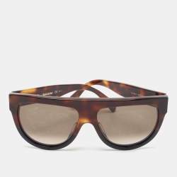 Celine Dark Brown Tortoise CL 41026/S Aviator Sunglasses