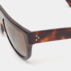 Celine Dark Brown Tortoise CL 41026/S Aviator Sunglasses