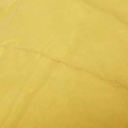 Celine Yellow Linen Blend Pleated Cut-Out Maxi Dress M