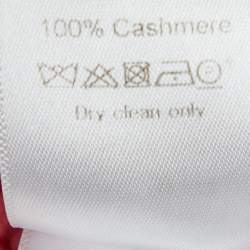 Pre Owned Celine Pink Cashmere Long Sleeve Sweater XS