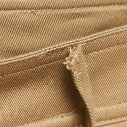 Celine Brown Cotton Flared Mini Skirt S