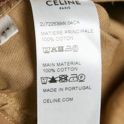 Celine Brown Cotton Flared Mini Skirt S