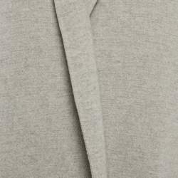 Celine Grey Cashmere Open Front Long Coat S