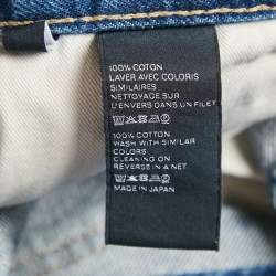 Celine Blue Washed Denim Dylan Flared Jeans M Waist 28"