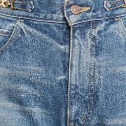 Celine Blue Washed Denim Dylan Flared Jeans M Waist 28"