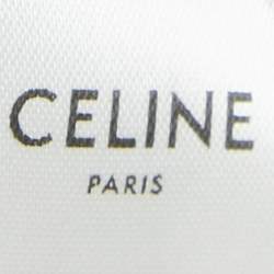 Pre Owned Celine Striped Cotton Rib Knit Cropped Sweater S