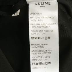 Celine Black Wool Pleated Shorts S