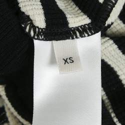 Celine Black Rib Knit Marinière Shorts XS