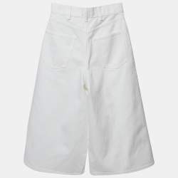Celine White Denim Capri Pants S Waist 26"