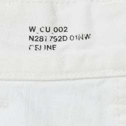 Celine White Denim Capri Pants S Waist 26"