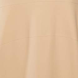 Celine Peach Crepe V-Neck Mini Dress M