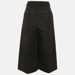 Celine Black Gabardine Culottes Trouser S