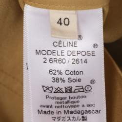Pre Owned Celine Beige Cotton Dress M