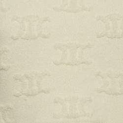 Pre Owned Celine Cream Triomphe Terry Cotton Cropped Jumper M