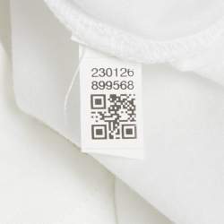 Pre Owned Celine White Logo Print Cotton T-Shirt M