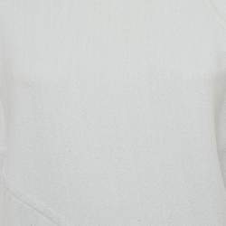 Pre Owned Celine Light Blue Cotton Raime Blend Sleeveless Top S