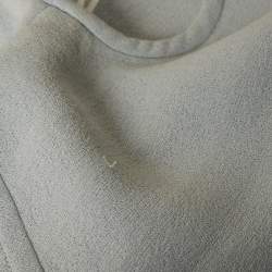 Pre Owned Celine Light Blue Cotton Raime Blend Sleeveless Top S