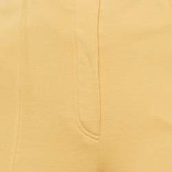 مملوكة مسبقًا Celine Yellow Wool Knit Wide Leg Trousers M