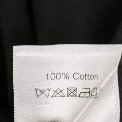 Pre Owned Celine Black Cotton Button Front Oversized Shirt S