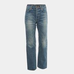 Pre Owned Celine Blue Denim Jeans S Waist 30"