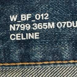 Pre Owned Celine Blue Denim Jeans S Waist 30"