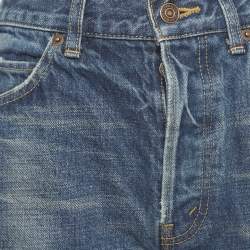 مملوكة مسبقًا شورت سيلين قماش الدنيم الأزرق مقاس متوسط (ميديم)