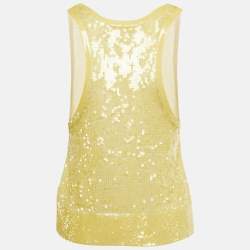 مملوكة مسبقًا تاك توب سيلين ترتر أصفر مقاس صغير (سمول)