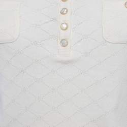 مملوكة مسبقًا توب سيلين حياكة مثقبة كريمية مقاس صغير - سمول