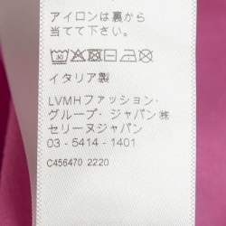 مملوكة مسبقًا تيشيرت سيلين بقطعة قماش جيرسي مطبوع عليها شعار زهري مقاس كبير (لارج)