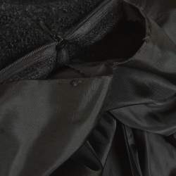 Pre Owned Celine Black Shearling Pencil Skirt L