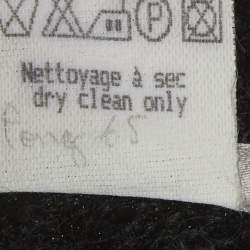 Pre Owned Celine Black Shearling Pencil Skirt L