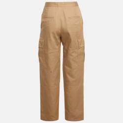 Pre Owned Celine Beige Gabardine Cargo Pants S