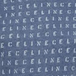 Pre Owned توب سيليين بأكمام طويلة جيرسي طباعة الشعار أزرق مقاس كبير - لارج