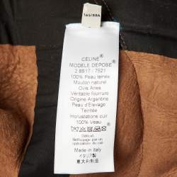 مملوكة مسبقًا Céline Beige Shearling & Leather Coat M