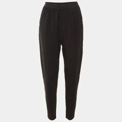 Pre Owned Celine Black Crepe Pants S