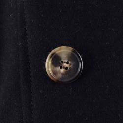 Pre Owned Celine Black Wool Buttoned Coat Size M