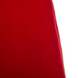 Celine Red Fleece A-Line Skirt S