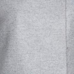 Celine Grey Felt Wool Sleeveless Structured Jacket M