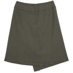Celine Green Wool A-Line Skirt M
