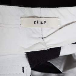 Pre Owned Celine Navy Blue Crepe Tailored Trousers S