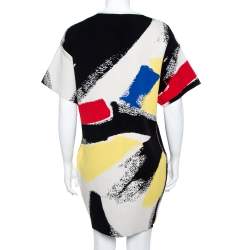Céline Multicolor Graffiti Print Oversized Shift Dress M