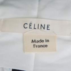 Celine Black Crepe Zip Detail Tapered Leg Trousers M