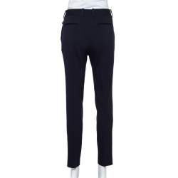 Celine Navy Blue Wool Tapered Leg Pants S