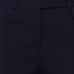 Celine Navy Blue Wool Tapered Leg Pants S