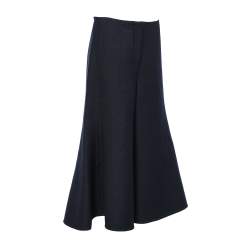 Pre Owned Celine Navy Blue Wool Culottes M