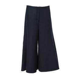 Pre Owned Celine Navy Blue Wool Culottes M